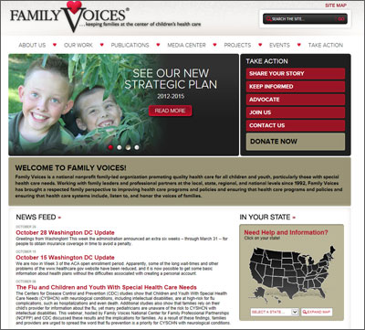 Family Voices website