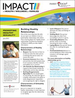 Healthy Sexual Development & Sexuality Update - June 2013
