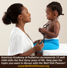 Pediatrician with young girl