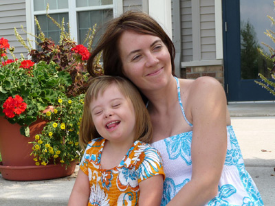 Mother and toddler daughter