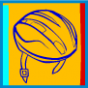 icon of bicycle helmet